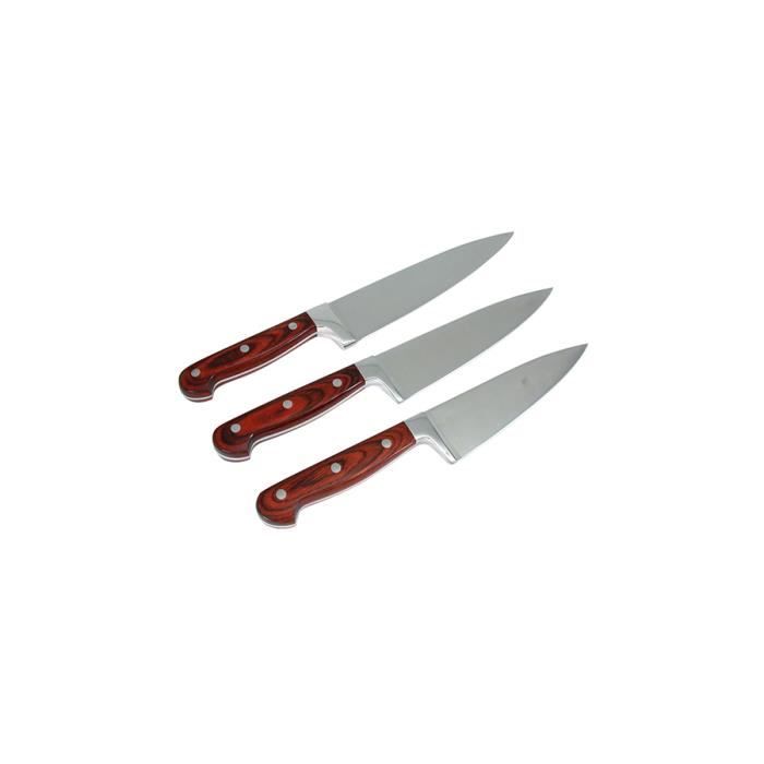 accueil professionnel lot 3 couteaux cuisine manche en bois 18