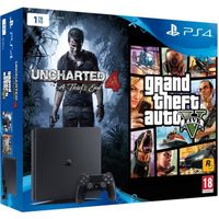 CONSOLE PS4 Nouvelle PS4 Slim 1 To + 2 Jeux : Uncharted 4 : A CONSOLE PS4 Nouvelle PS4 Slim 1 To + 2 Jeux : Uncharted 4 : A