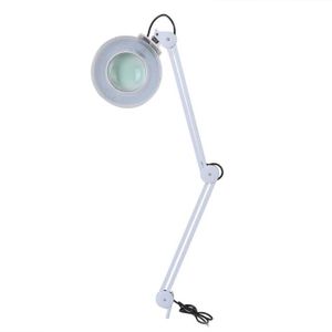 Fois Blanc Loupe Grossissement Pince Beauté 220v Chu Froide 8 Lampe Lumière Avec Led 0nOPkw