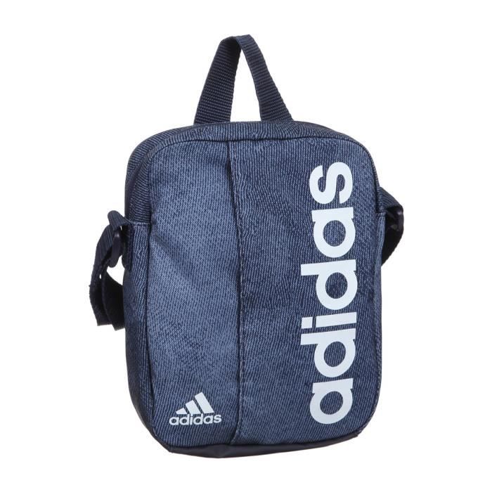 ADIDAS Sac de Sport Lin Per Org - Bleu et blanc