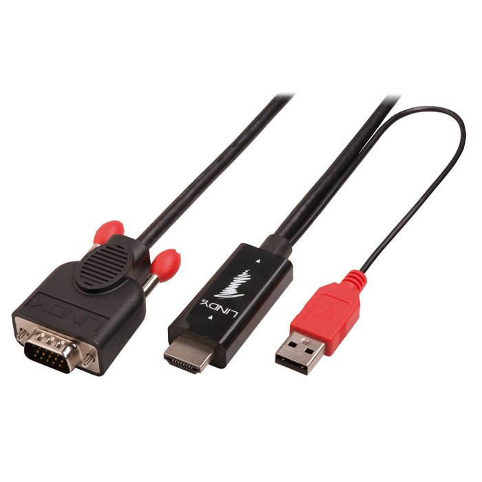 LINDY Câble adaptateur HDMI vers VGA - 2m