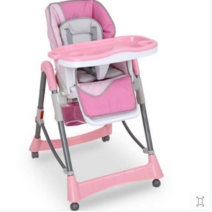 ACCESSOIRES BARRIÈRE Chaise haute rose bébé 6 à 36 mois
