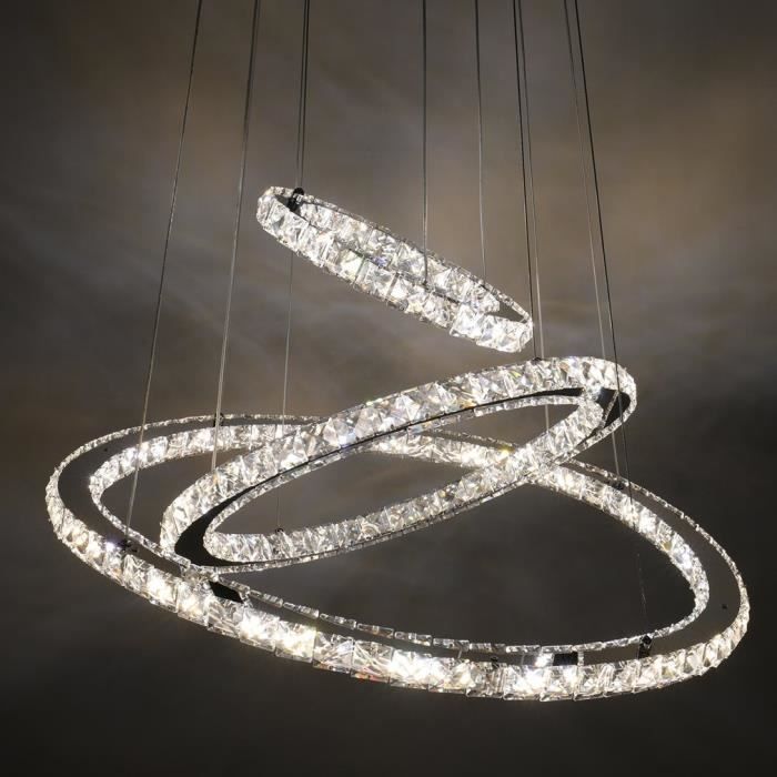 ?royale lustre cristal led avec télécommande-luminosité réglable