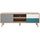 CUBA Meuble TV scandinave décor chêne, gris, blanc
