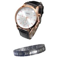 PACK MONTRE coffret cadeau montre homme et gourmette acier ino PACK MONTRE coffret cadeau montre homme et gourmette acier ino