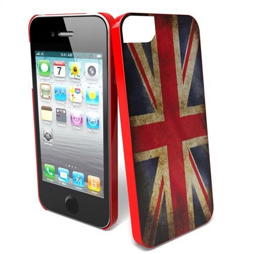 Muvit Coque avec Film de Protection d'écran pour iPhone 5 Drapeau Anglais