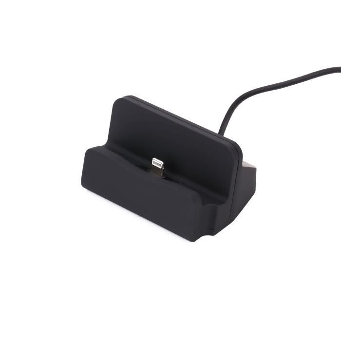 Elitaccess PLATYNE Station d'accueil pour ipad/ipod/iPhone 5/6/7/8/X - Noir