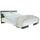 STRUCTURE DE LIT EFFY Lit adulte contemporain blanc et gris graphit STRUCTURE DE LIT EFFY Lit adulte contemporain blanc et gris graphit