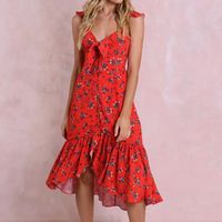 CARACO RESERVECE Femmes imprimé floral manches Ruffles CARACO RESERVECE Femmes imprimé floral manches Ruffles