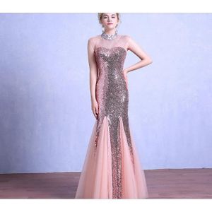 ROBE Bling Sequins Longue Robes de Soirée 2017 sirène r