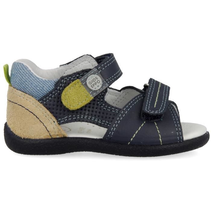 GIOSEPPO Sandales Cuir Bleu marine Bébé garçon