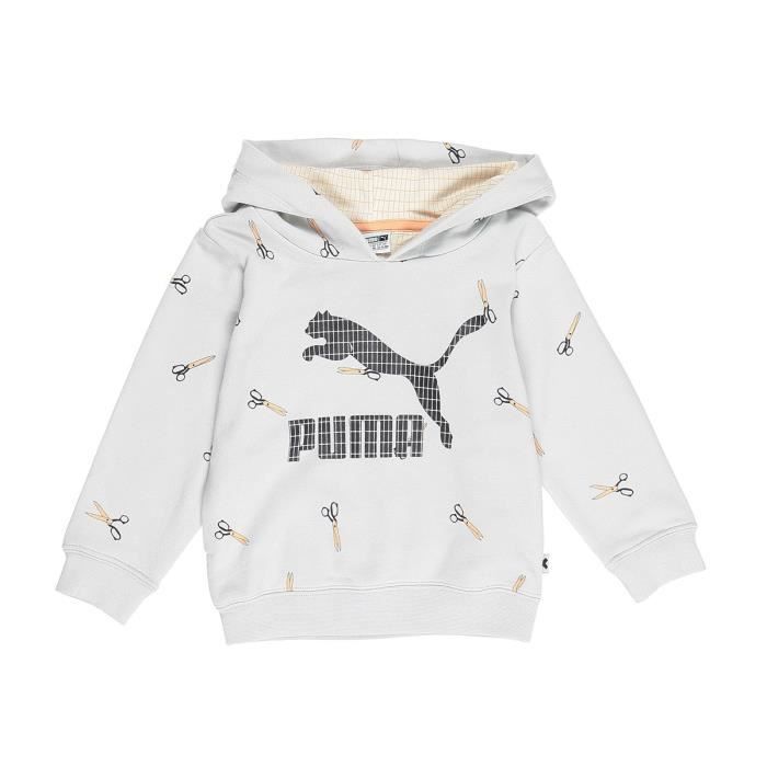 PUMA Sweatshirt à capuche Classic - Mixte - Blanc