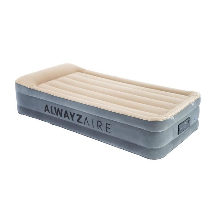 BESTWAY Lit Floqué Sleepessence Alwayzaire Twin 1 Place