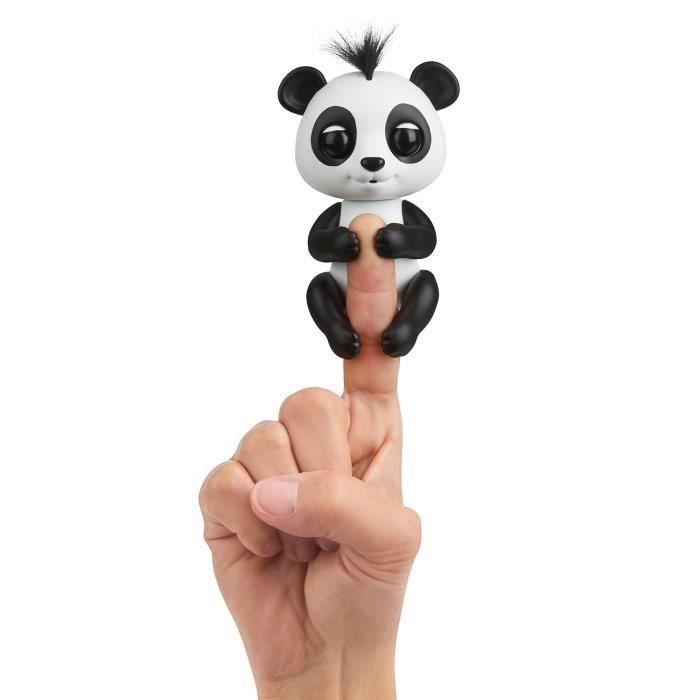 WOWWEE Fingerlings bébé Panda Drew - Noir et blanc