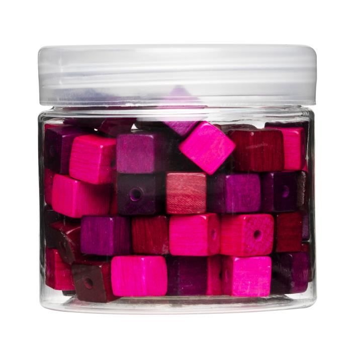 PANDURO Perles cubes - Rose