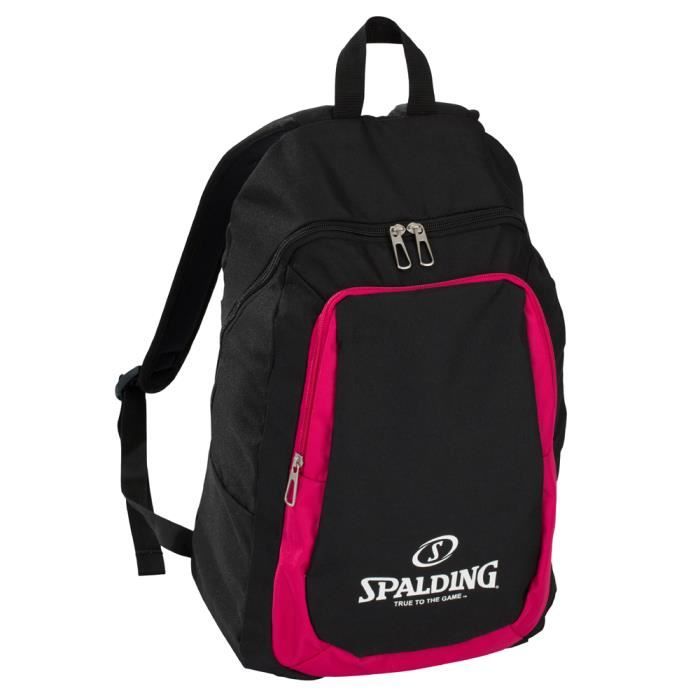 SPALDING Sac à dos de sport Essential - Rouge/Noir
