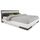 STRUCTURE DE LIT EFFY Lit adulte contemporain blanc et gris graphit STRUCTURE DE LIT EFFY Lit adulte contemporain blanc et gris graphit