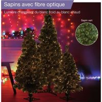 SAPIN - ARBRE DE NOËL Sapin vert de Noël en PVC - H 80 cm - Fibre optiqu SAPIN - ARBRE DE NOËL Sapin vert de Noël en PVC - H 80 cm - Fibre optiqu