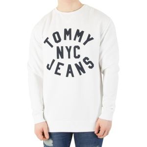 Sweatshirt Jeans Sweat Graphique Homme Essentiel Blanc Tommy przCZqx5p