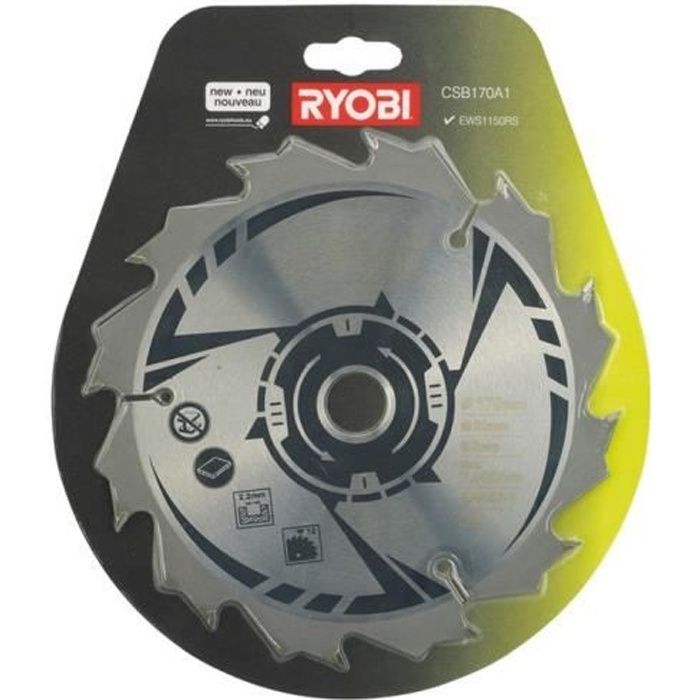 RYOBI Lame 170 mm pour scie circulaire