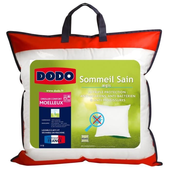 DODO Oreiller AEGIS 65x65 cm blanc