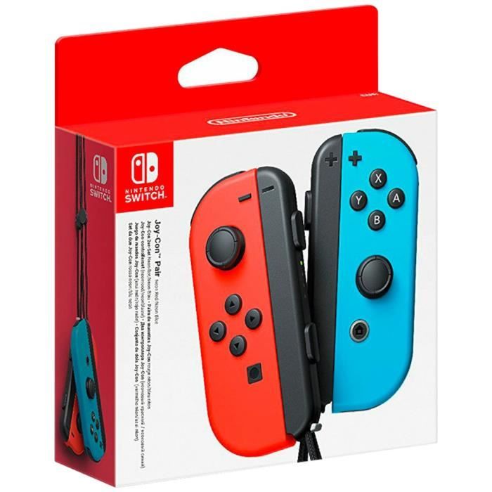 Manettes Joy-Con Bleu Néon / Rouge Néon pour Console Switch