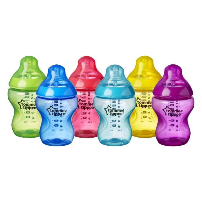 TOMMEE TIPPEE Lot biberons 6x260mL -Fiesta