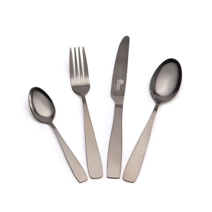 PRADEL EXCELLENCE Ménagère Planet 16 pièces - Noir
