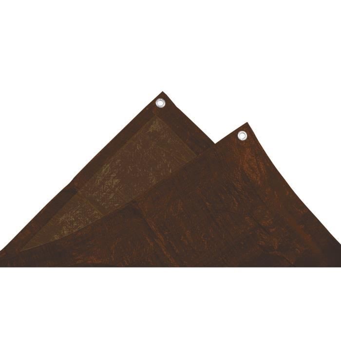 TECHIT 885156 Bâche lourde spéciale bois 140g/m² - 1,5 x 6m -marron