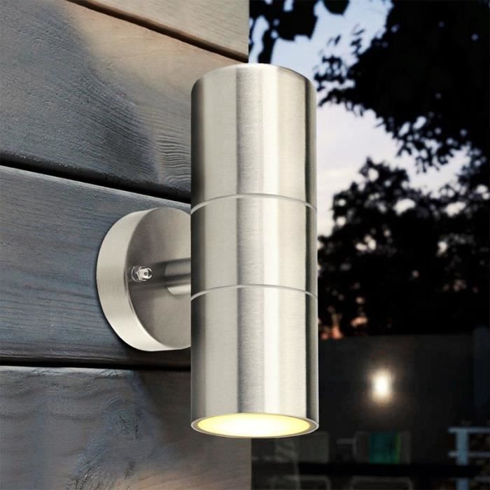 Acier Inoxydable Debout Bas Applique Murale Gu10 Ip65 Double En