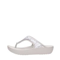 TONG Crocs 205129 Tongs Femme Argent TONG Crocs 205129 Tongs Femme Argent