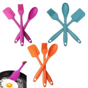 Caoutchouc Plastique Poignée Spatule Set de 5