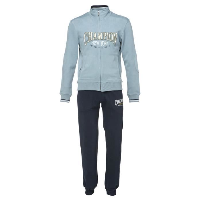 CHAMPION Ensemble de survêtement Homme - Gris bleu et noir