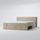 OXYGENE Lit adulte contemporain décor chêne brossé