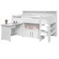 dave lit combin enfant avec sommier bureau contemporain dcor blanc l 90 x l 200 cm - Lit Combine Enfant dave lit combin enfant avec sommier bureau contemporain dcor blanc l 90 x l 200 cm - Lit Combine Enfant