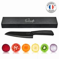COUTEAU DE CUISINE ChefsDeFrance - Couteau du Chef en céramique noire COUTEAU DE CUISINE ChefsDeFrance - Couteau du Chef en céramique noire