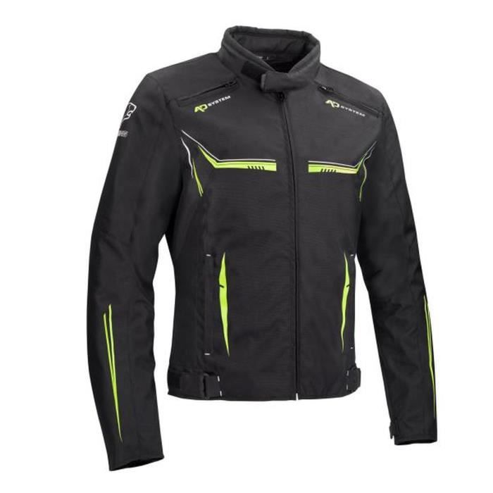 BERING Blouson de moto Ross - Noir fluo