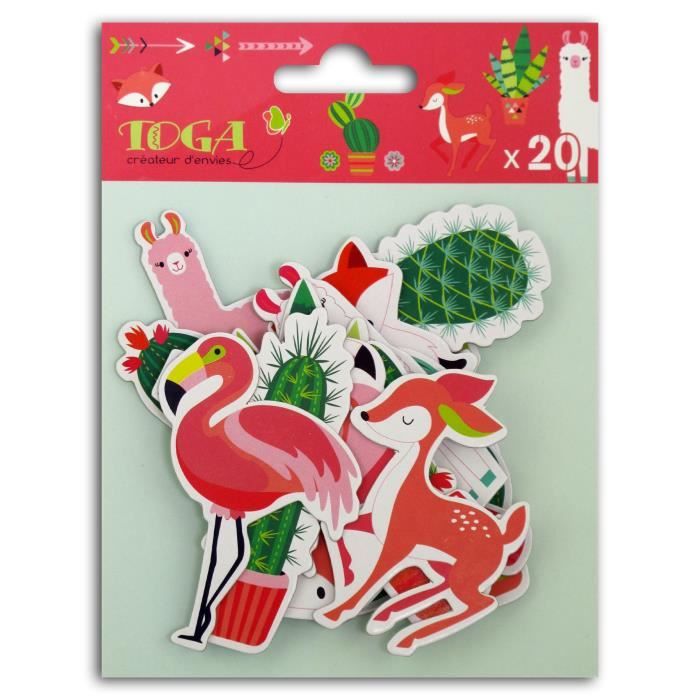 TOGA Lot de 20 Chipboards Zanimo