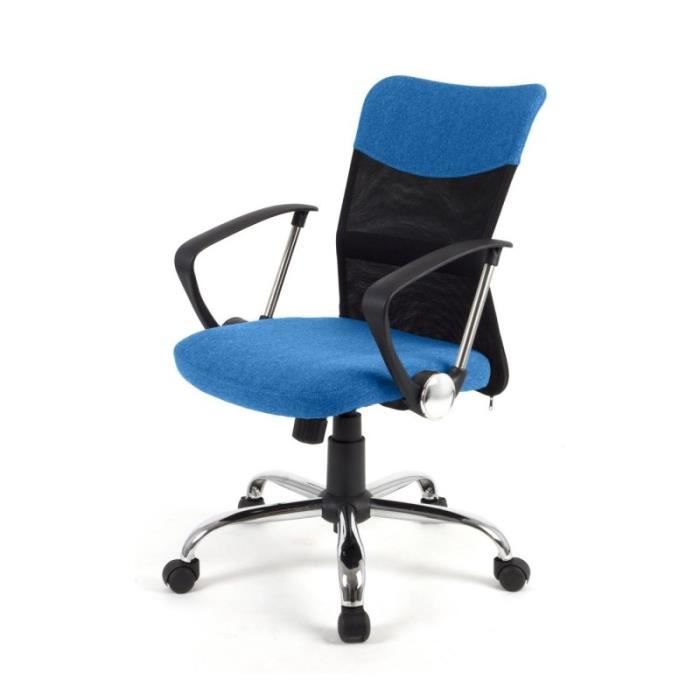chaise star bleu siège fauteuil de bureau ergonomique confort et