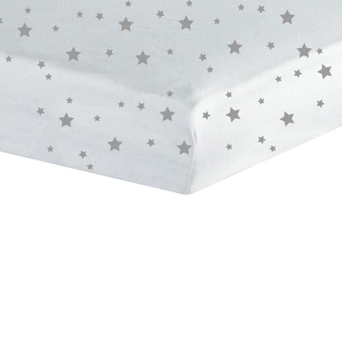 trois kilos sept drap housse - 70x140 cm - etoiles - achat / vente