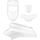 Kit carénage 4 pièces blanc brillant scooter MBK 5