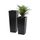 Primrose Grand Cache Pot Évasé Noir Obscur - Petit
