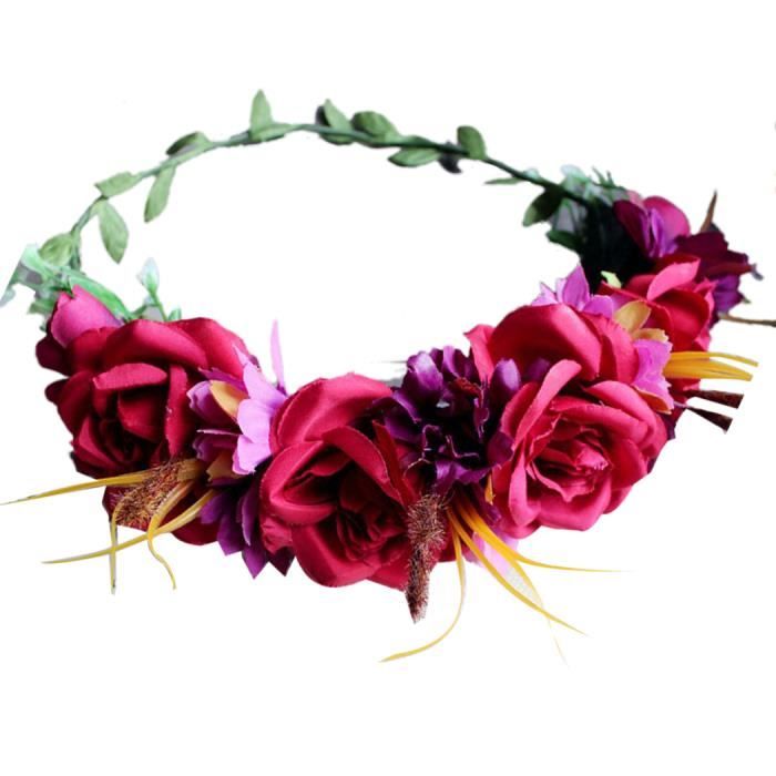 couronne fleur couronne mariage accessoire cheveux