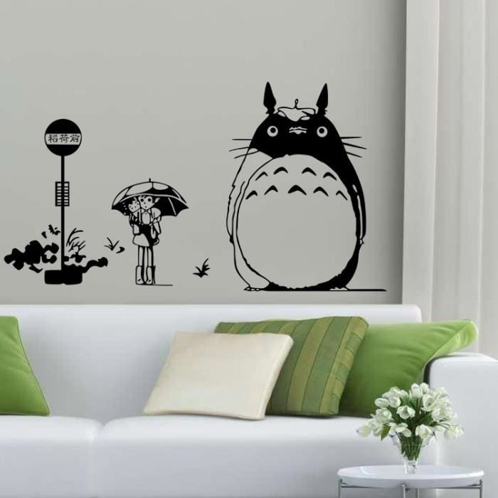  Dessin  anim  japonais Totoro Chinchilla stickers muraux 