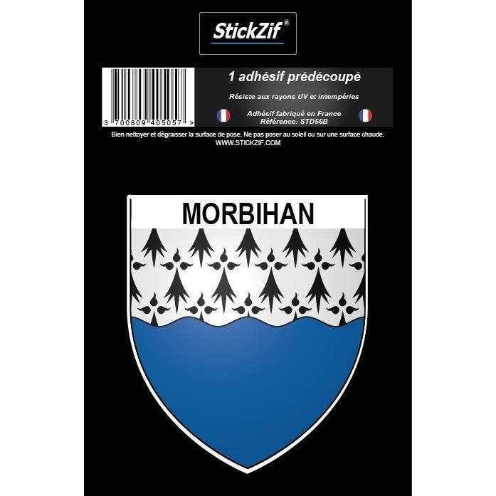 STICKZIF 1 Adhésif Blason Morbihan STD56B