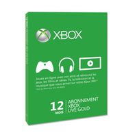 CARTE MULTIMEDIA XBox Live 12 mois CARTE MULTIMEDIA XBox Live 12 mois