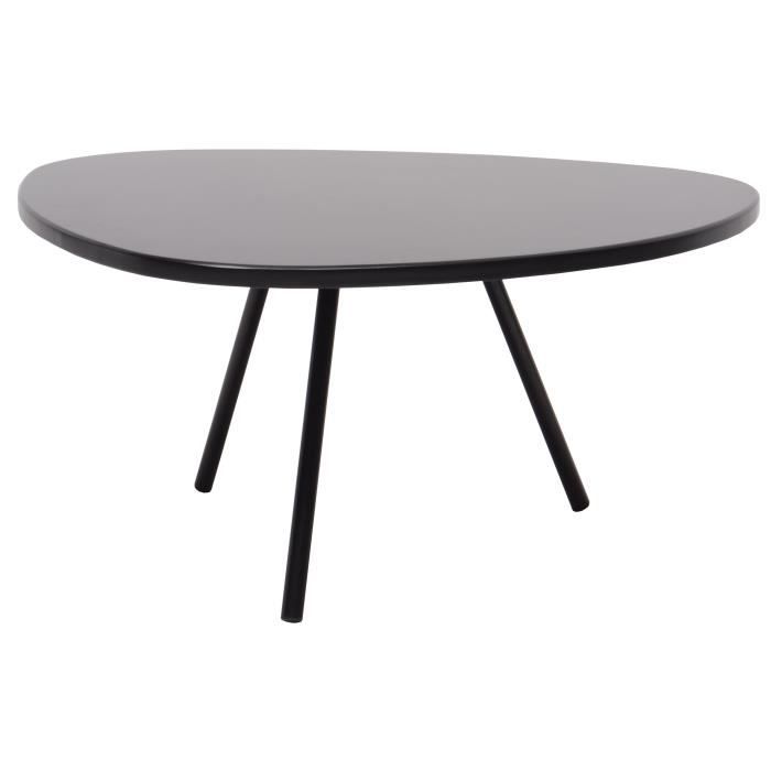 table basse ronde noir