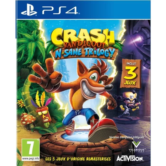 Crash Bandicoot N. Sane Trilogy Jeu PS4