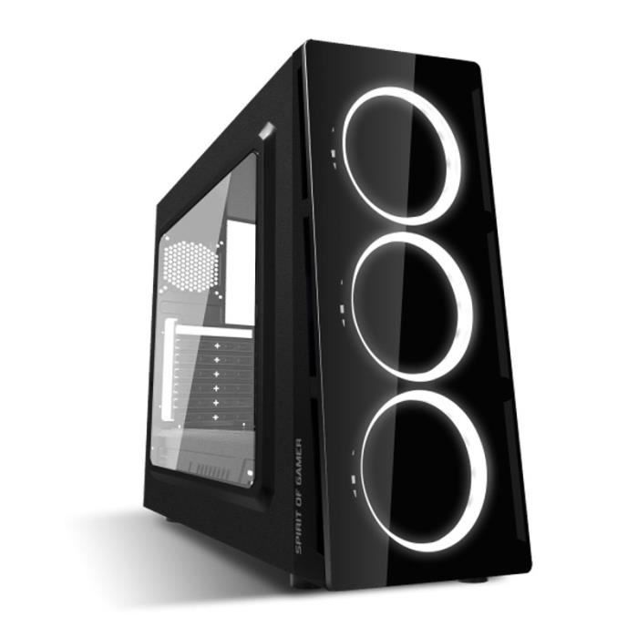 SPIRIT OF GAMER Boîtier PC, Chassis Gaming Deathmatch 5, Blanc
