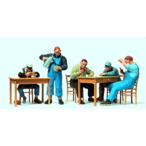 Figurines Ouvriers Avec Gilet Signalisation Preiser 1/87 | Modélisme Ferroviaire | Maquette HO